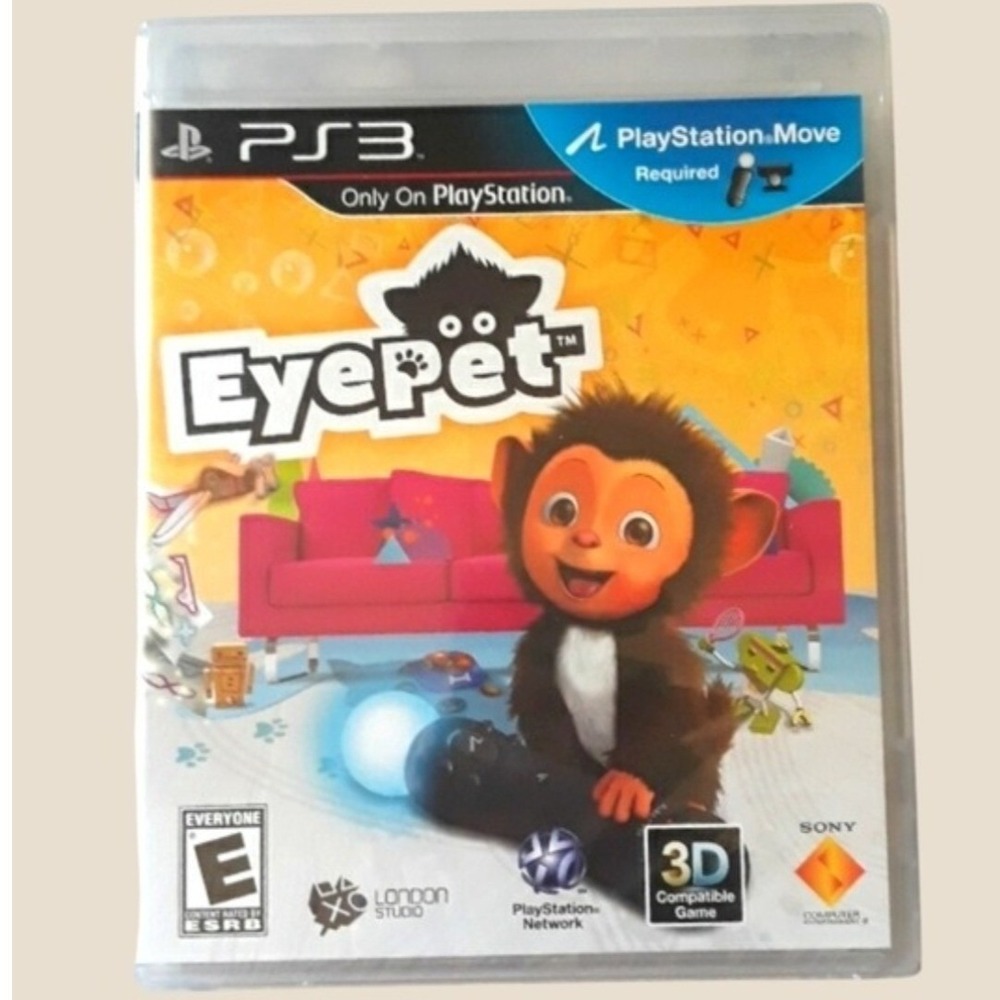 EyePet‎ PS3 Game Sony PlayStation Move Required 3D Compatible